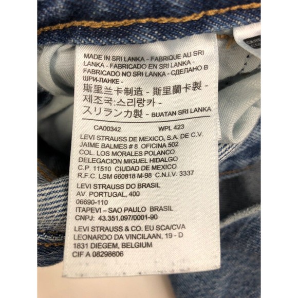 Vintage Levi’s womens denim overalls Bibs size Small light blue denim wash - Picture 8 of 10